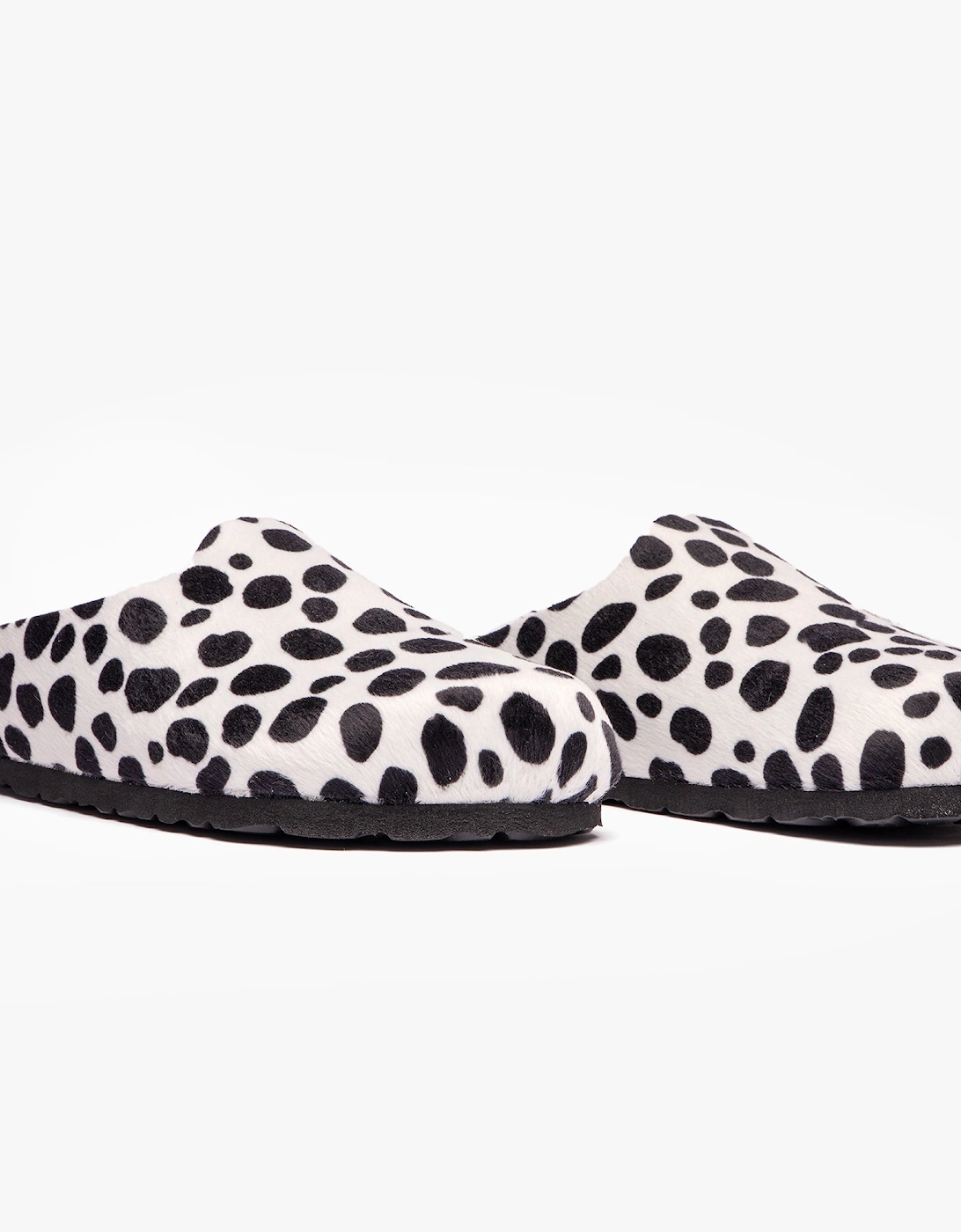 6078-99 Womens Slippers Black White