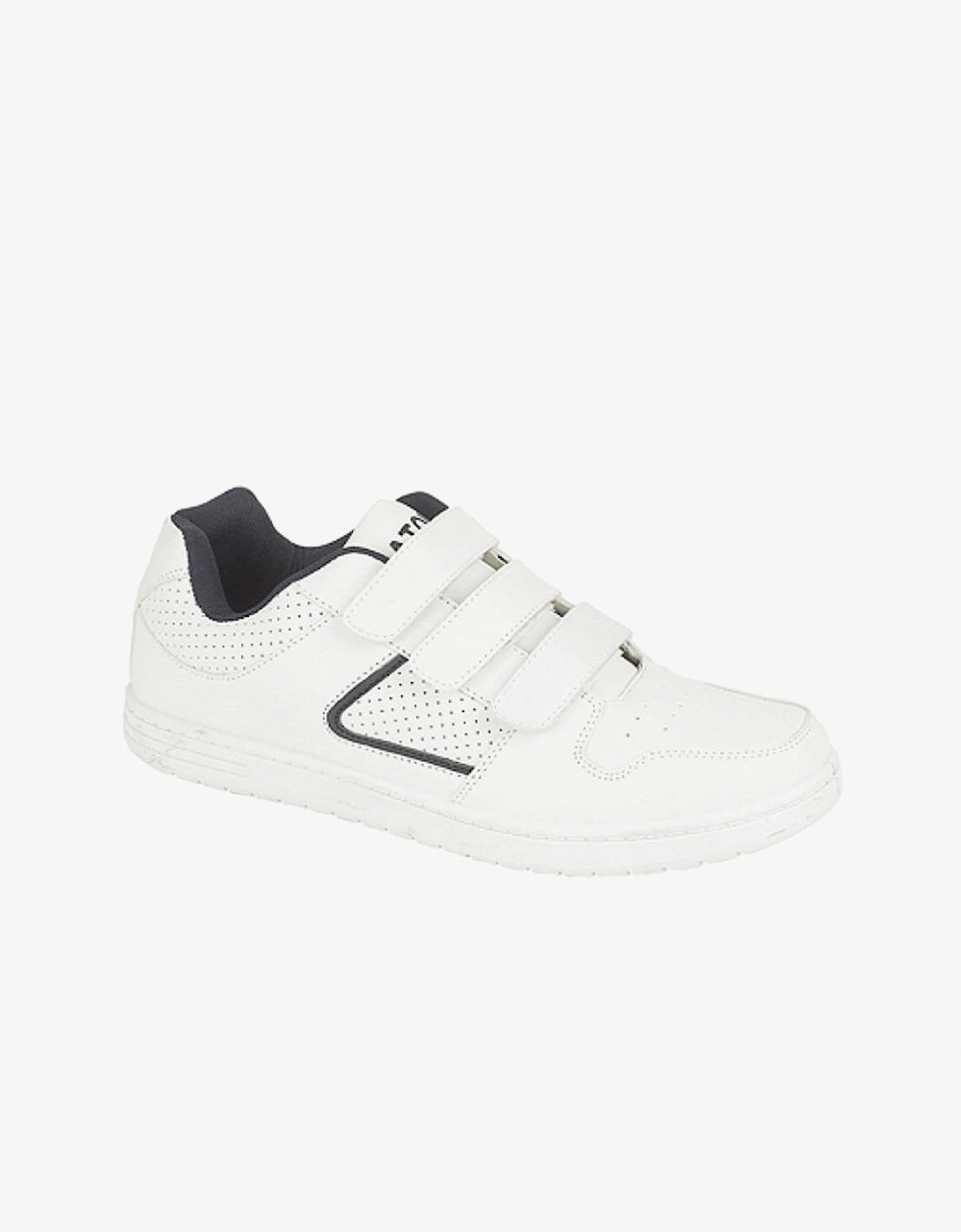 CHARING CROSS Mens Triple Velcro Trainers White, 2 of 1