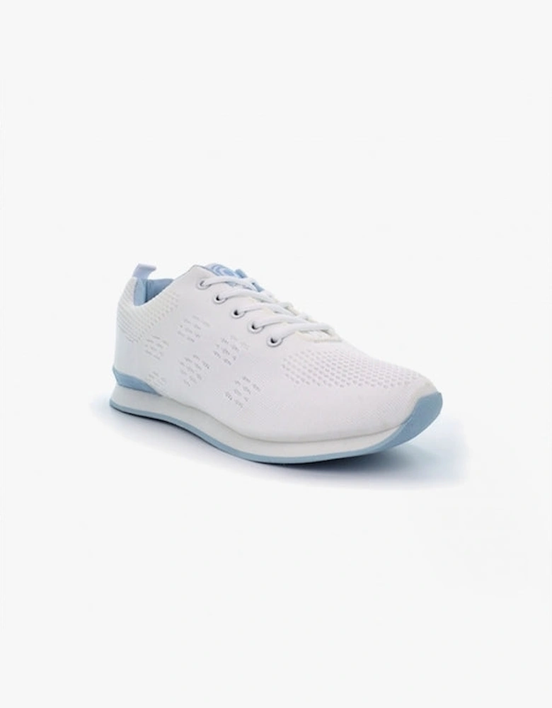 CURVE Womens Lace Up Bowls Trainers White