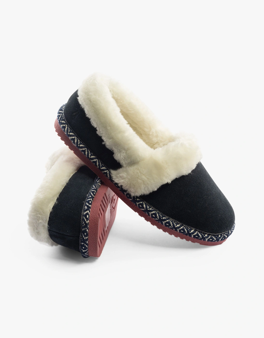 Hush Puppies Women's 'Ariel' Classic Slippers in Navy | Size: 8 - Image 2