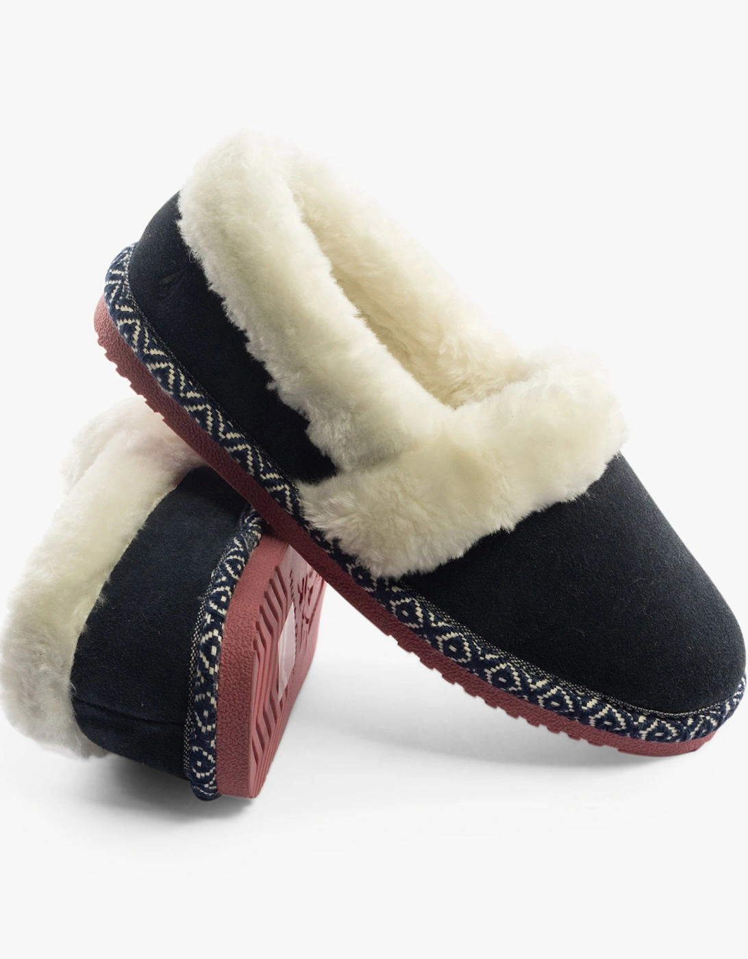 ARIEL Womens Slippers Navy