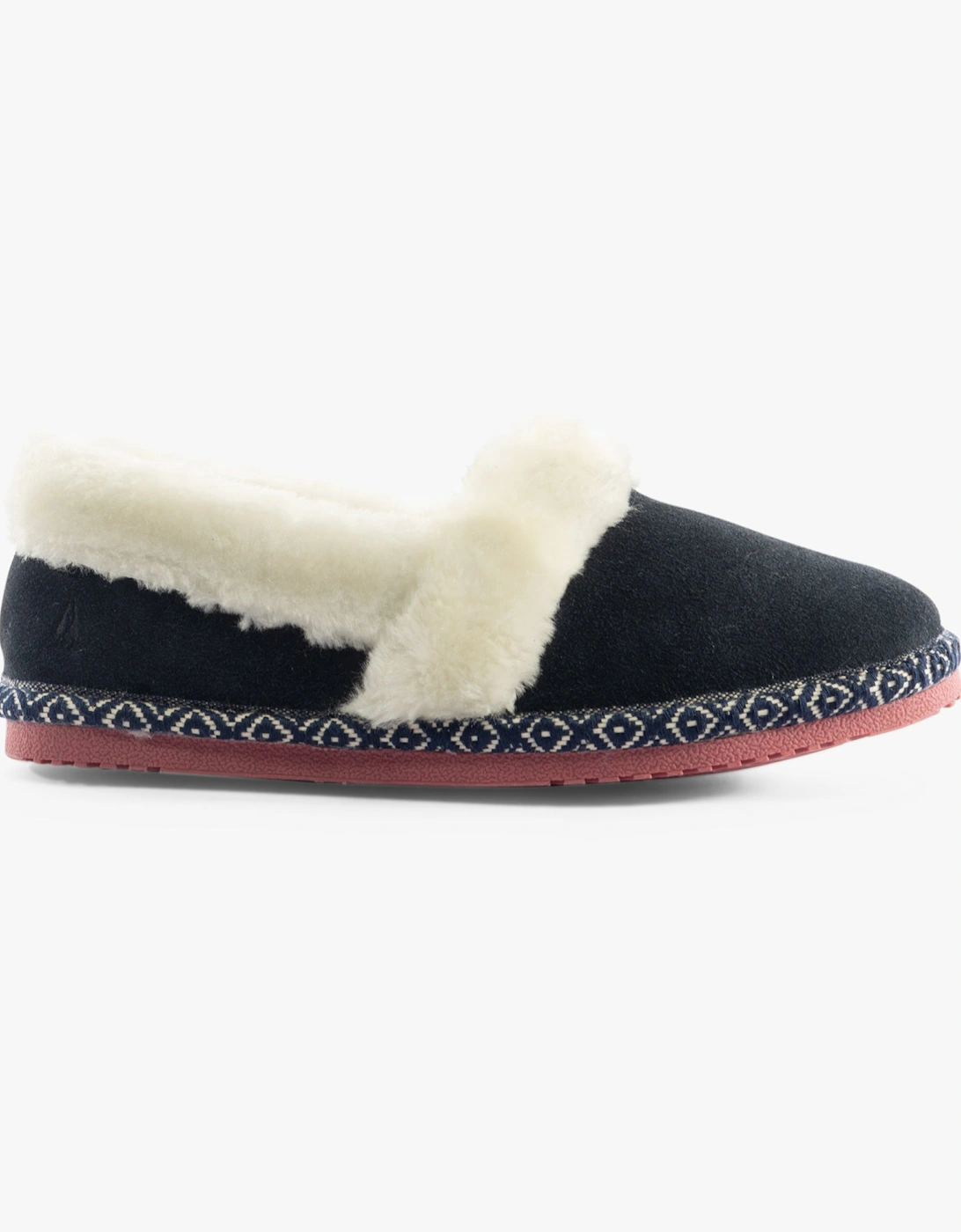 ARIEL Womens Slippers Navy, 7 of 6