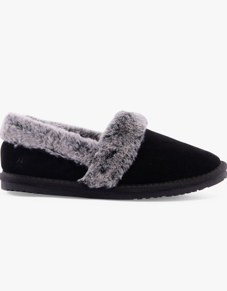 ARIEL Womens Slippers Black