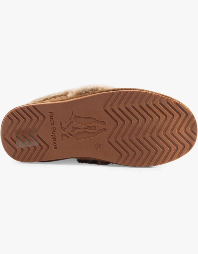 ARIEL Womens Slippers Tan