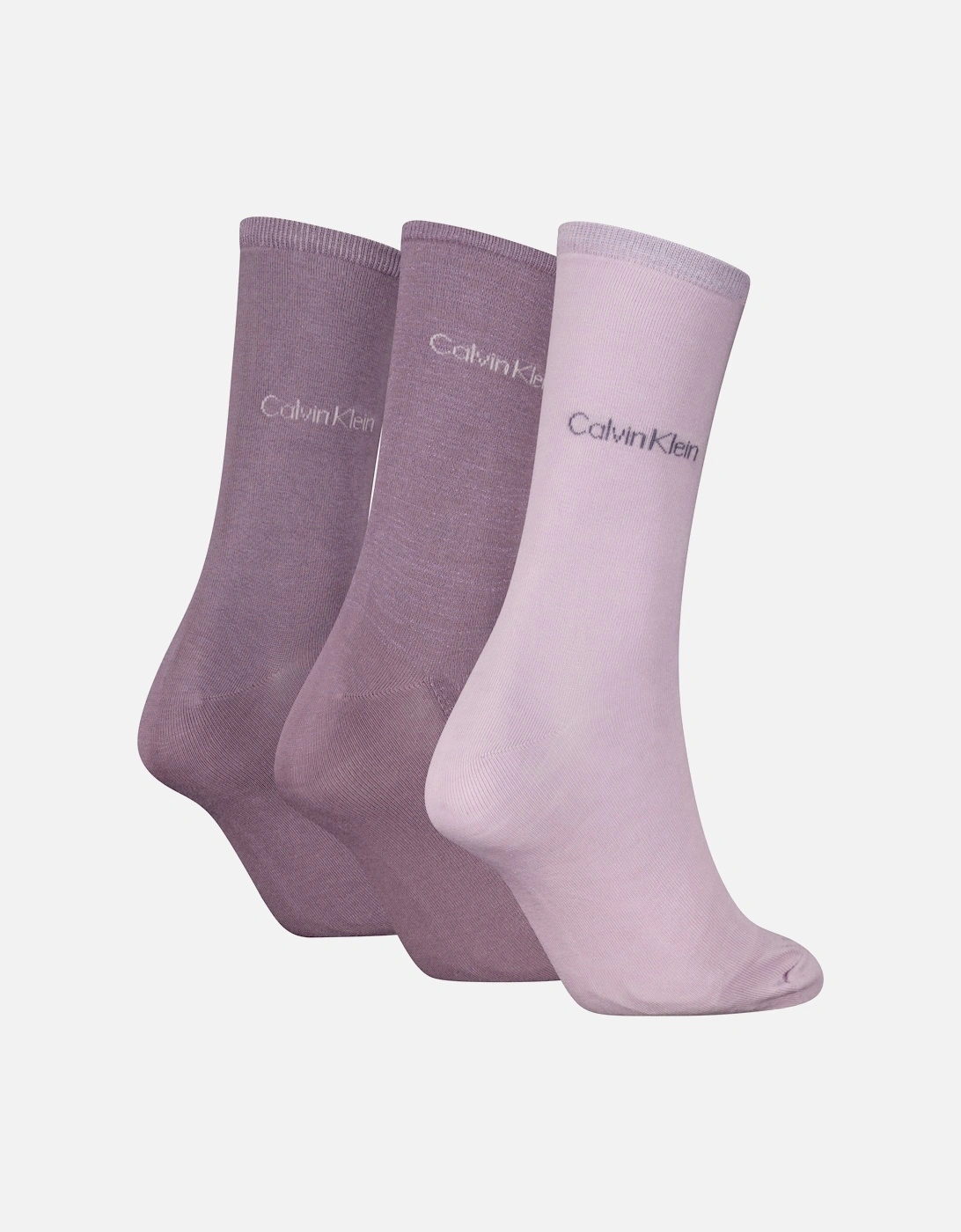 3 Pack Giftboxed Womens Crew Socks Lilac