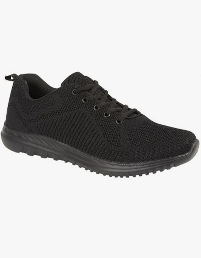 FREEWAY Unisex Mesh Lace Up Trainers Black