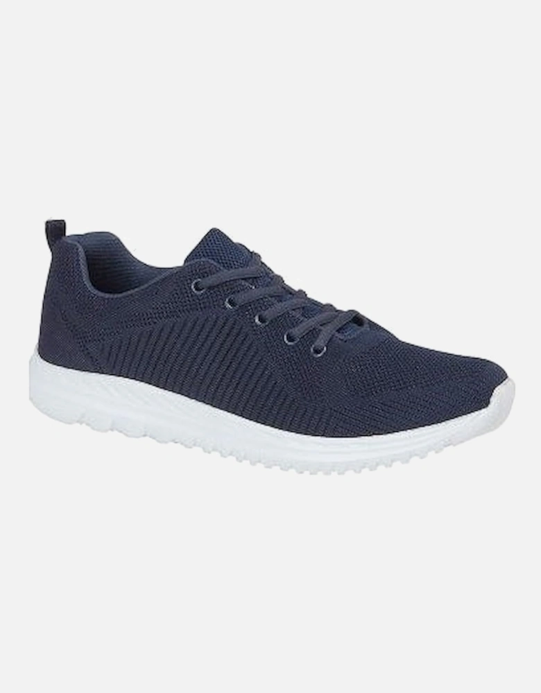 FREEWAY Unisex Mesh Lace Up Trainers Navy