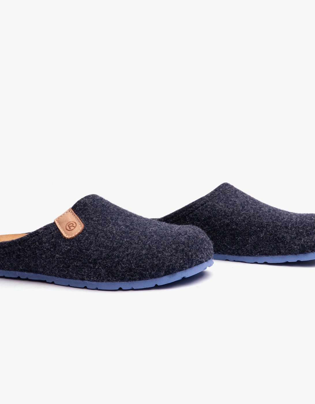 6900-56 Mens Slippers Ocean Blue