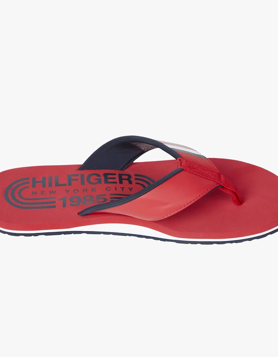 HILFIGER RWB PADDED Mens Flip Flops Primary Red