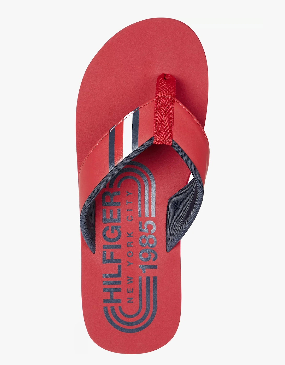 HILFIGER RWB PADDED Mens Flip Flops Primary Red, 4 of 3