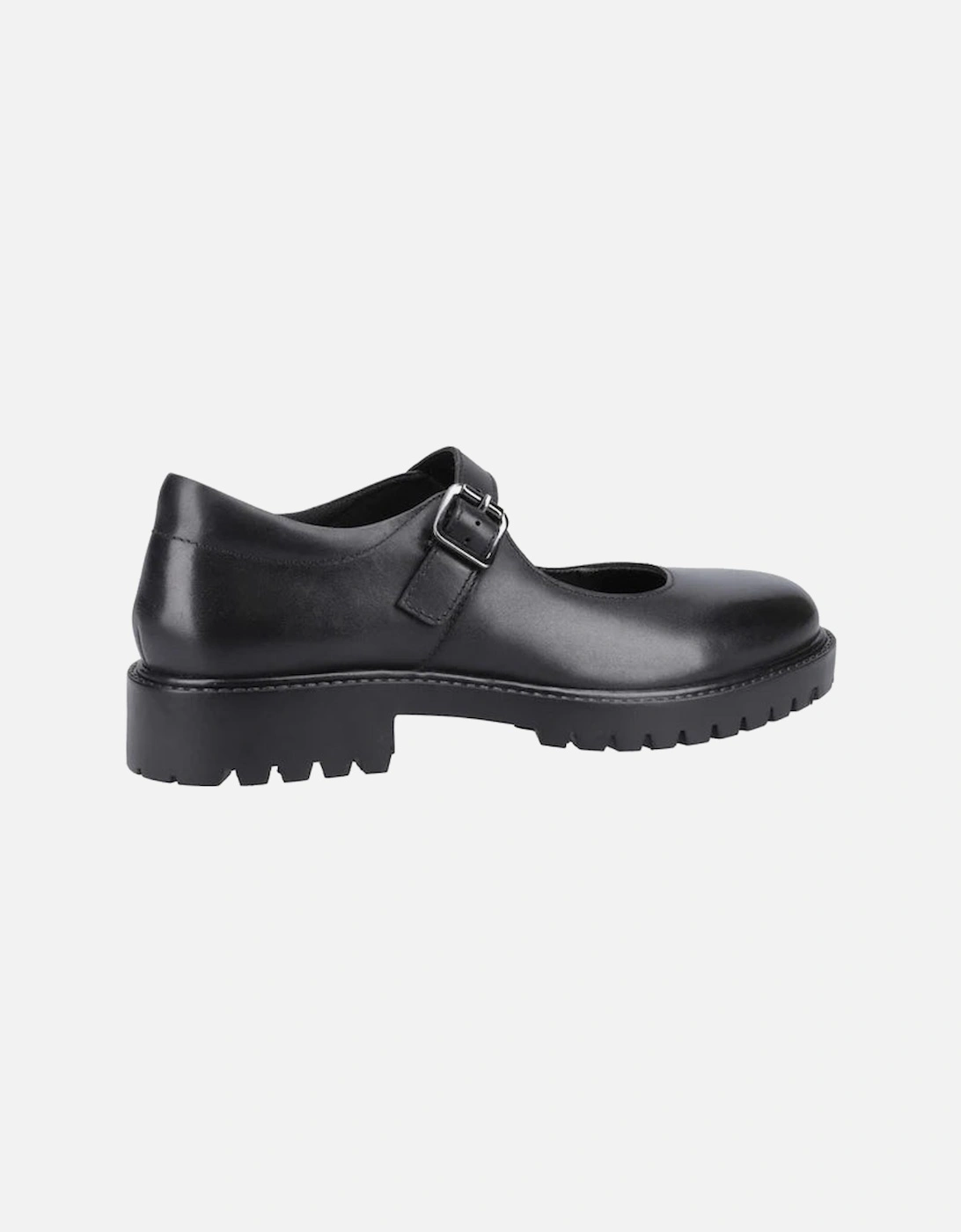 AURORA Girls Leather School Shoes Black