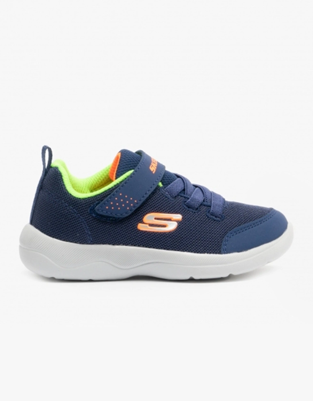 407300N/NVLM SKECH-STEPZ 2.0 MINI WANDERER Boys Trainers Navy/Lime, 7 of 6