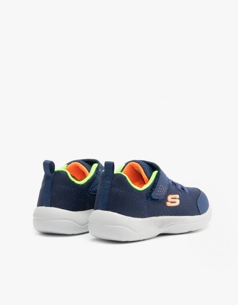 407300N/NVLM SKECH-STEPZ 2.0 MINI WANDERER Boys Trainers Navy/Lime