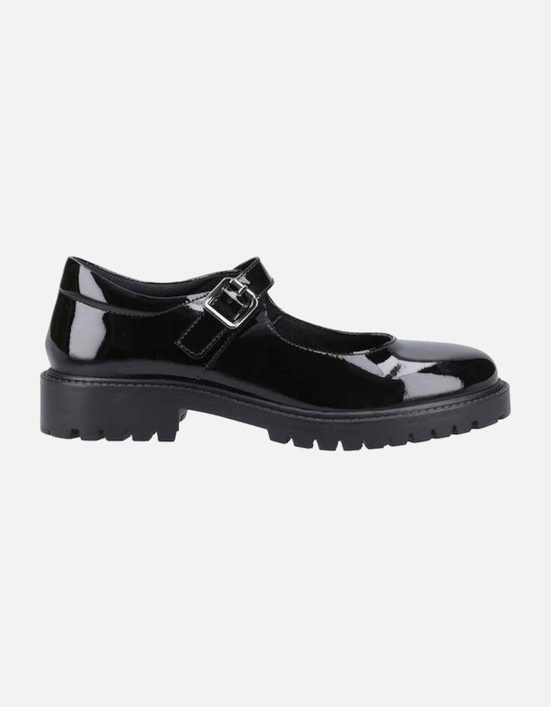 AURORA Girls School Shoes Black Patent