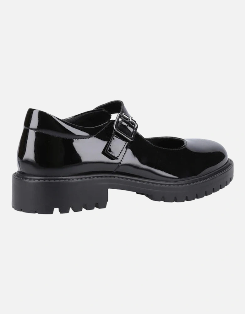 AURORA Girls School Shoes Black Patent