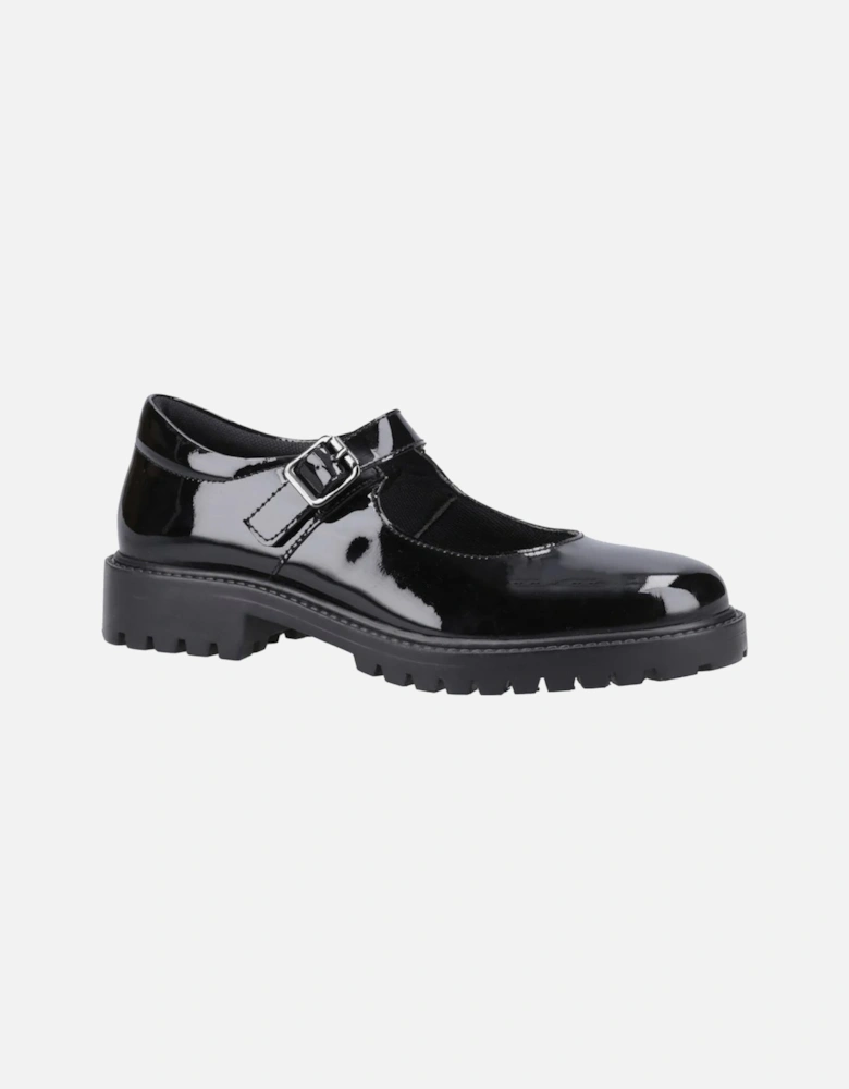 AURORA Girls School Shoes Black Patent