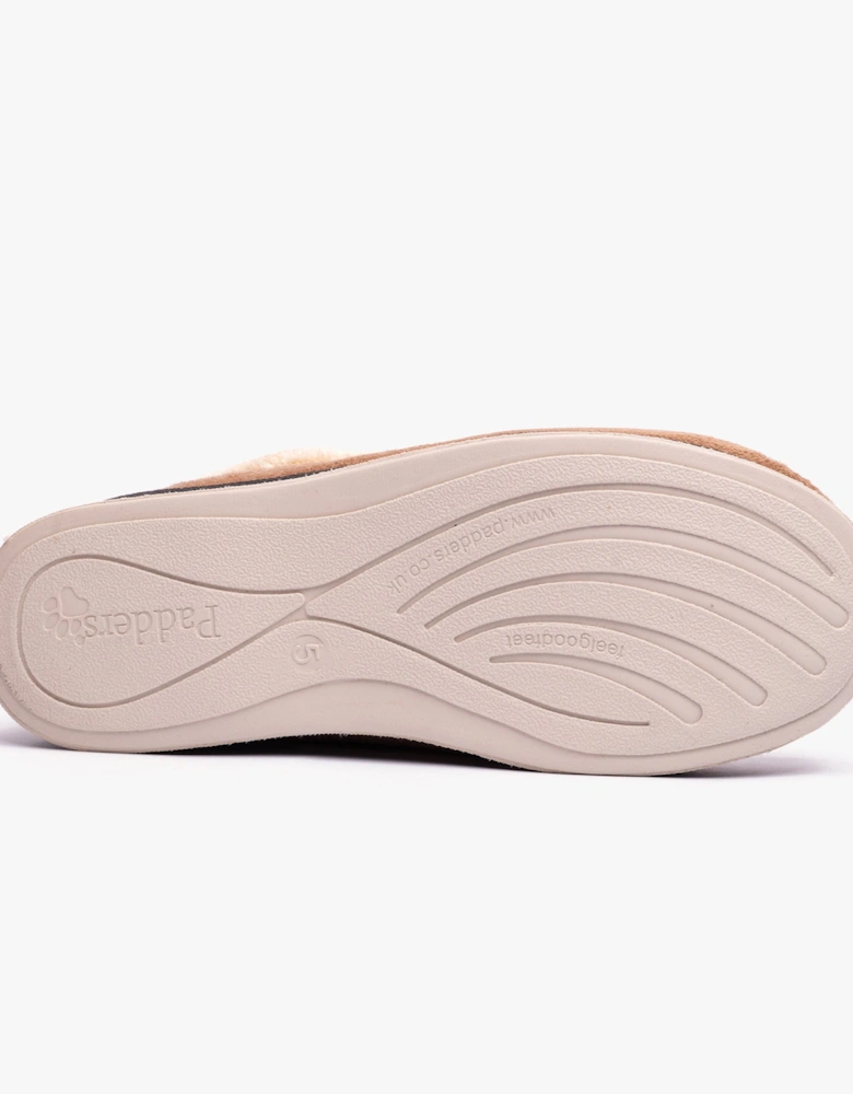 REPOSE Womens (EE Fit) Full Slippers Camel