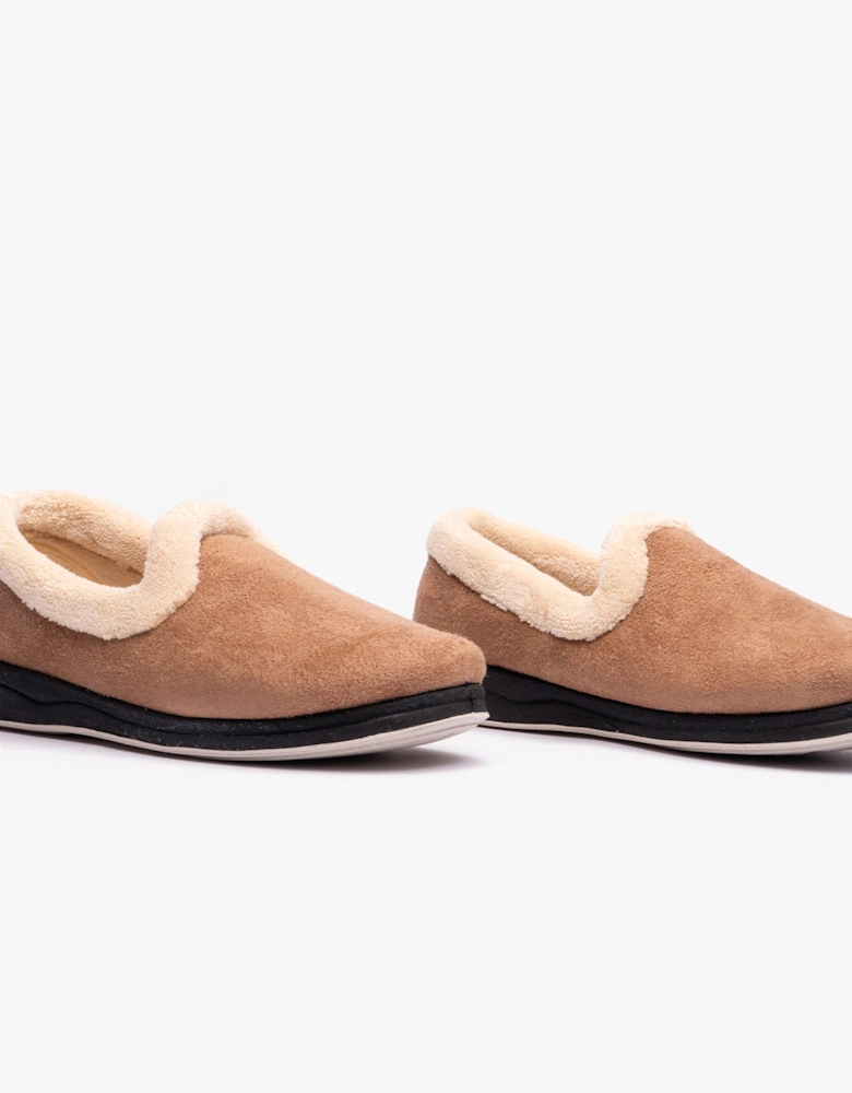 REPOSE Womens (EE Fit) Full Slippers Camel