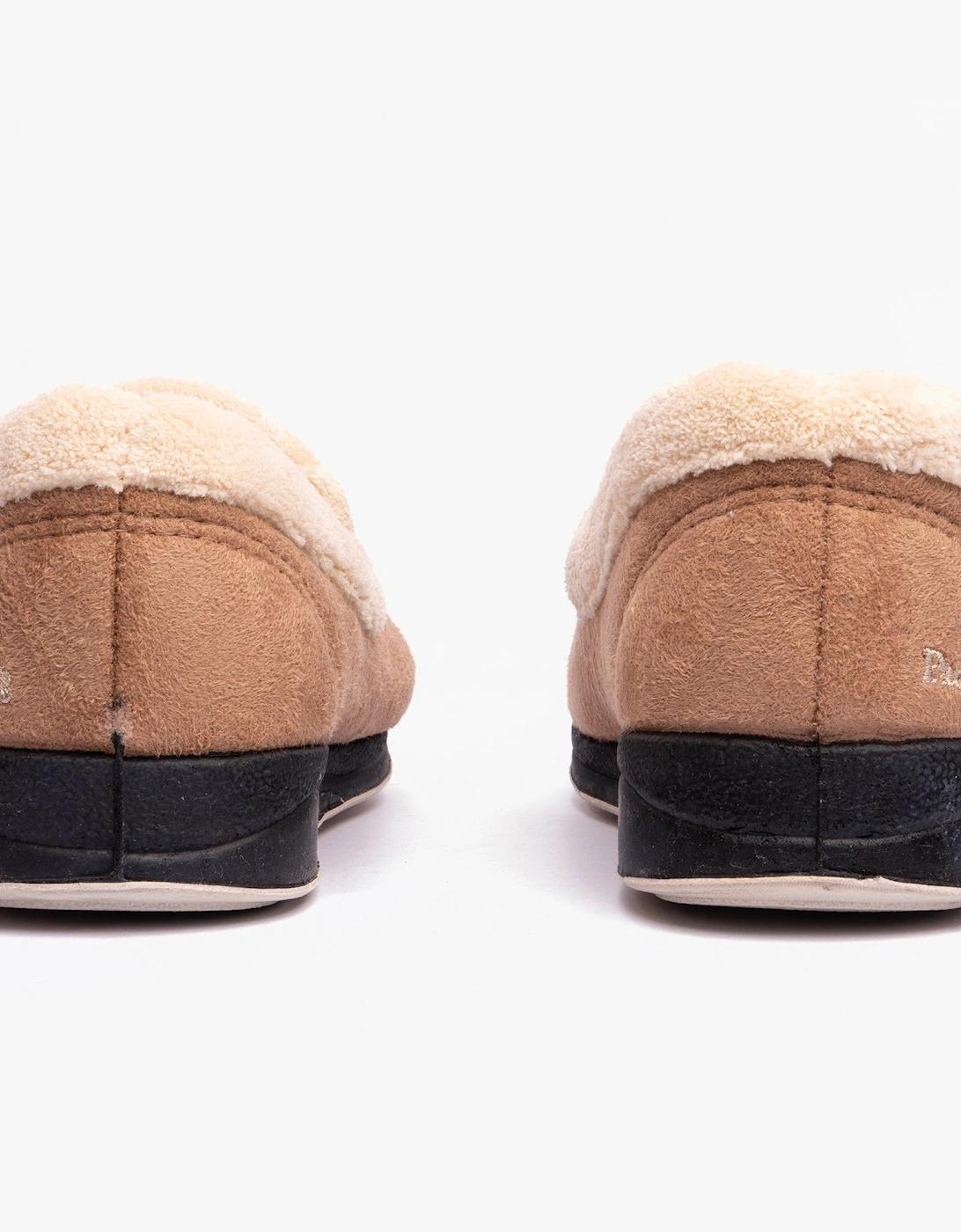 REPOSE Womens (EE Fit) Full Slippers Camel