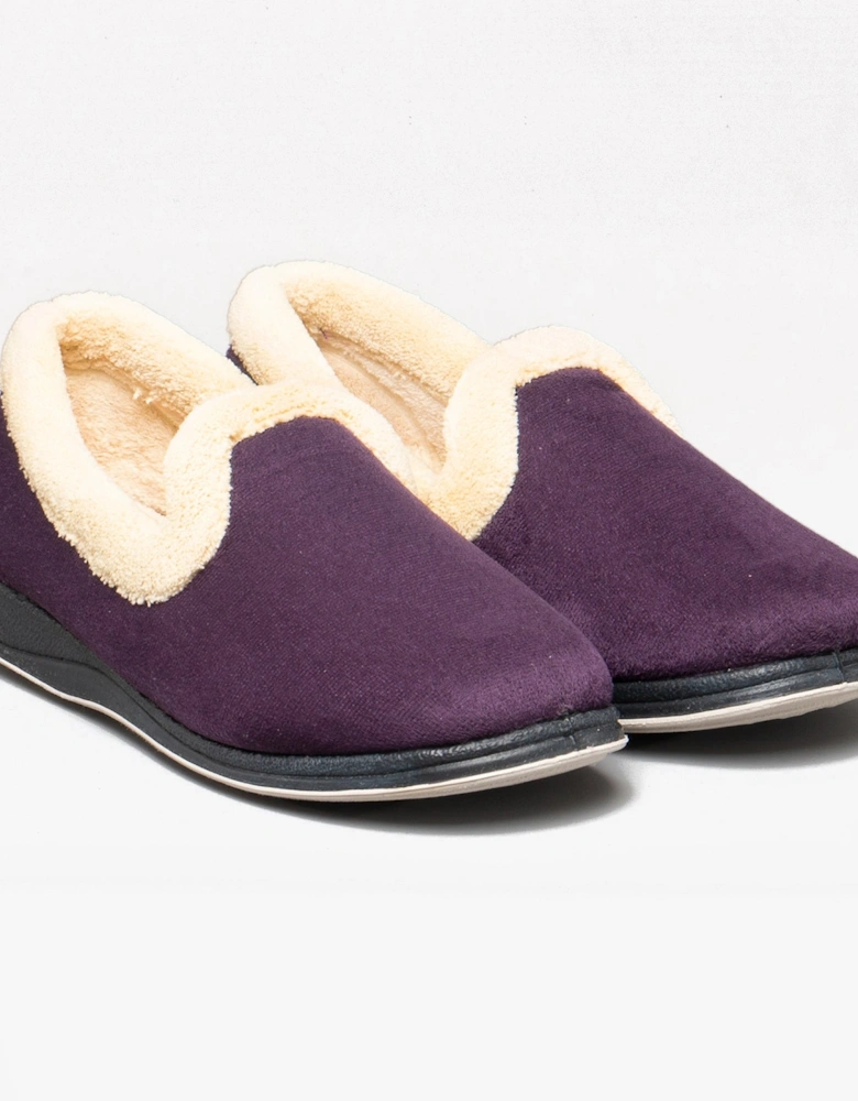 REPOSE Womens (EE Fit) Full Slippers Lilac