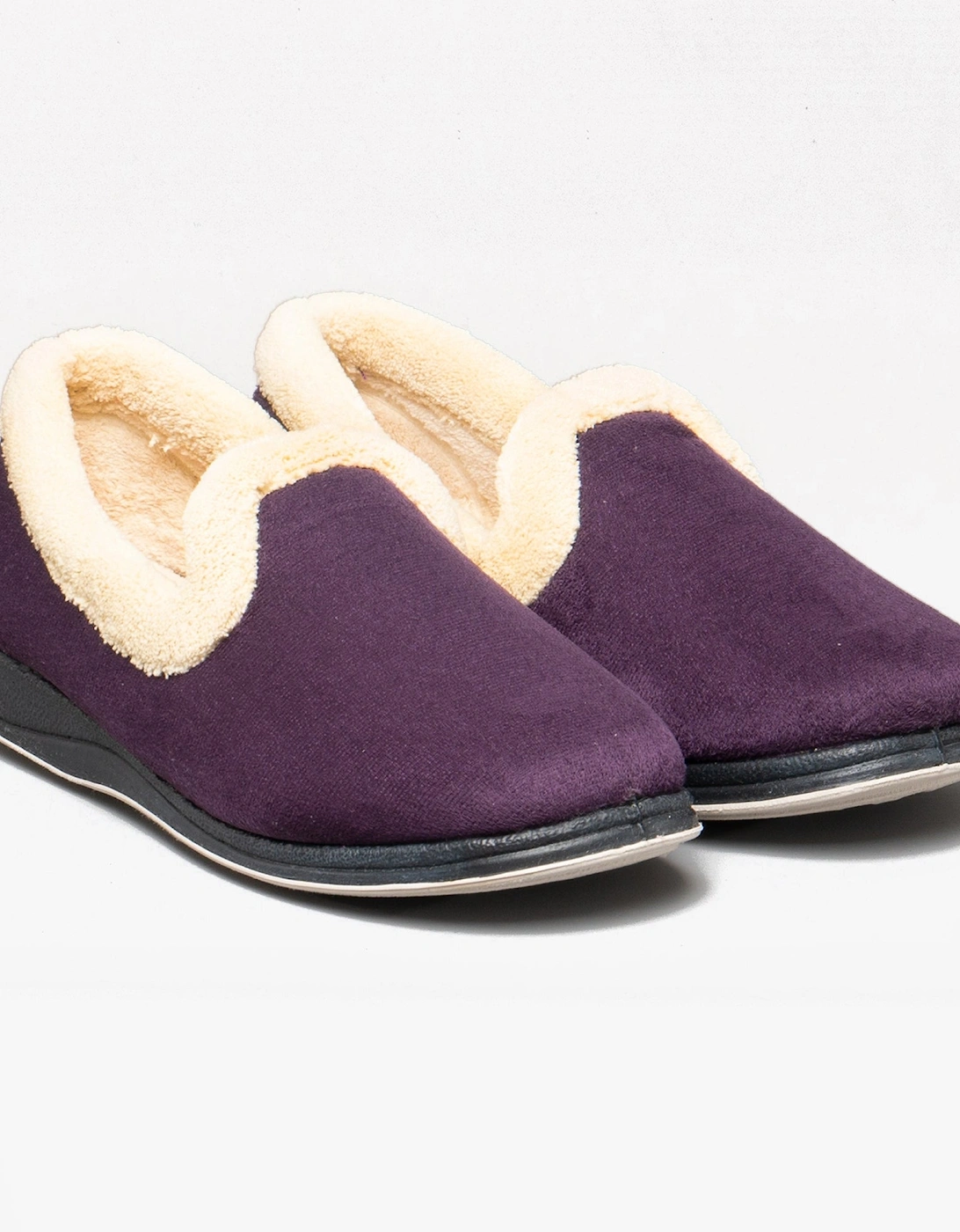 REPOSE Womens (EE Fit) Full Slippers Lilac