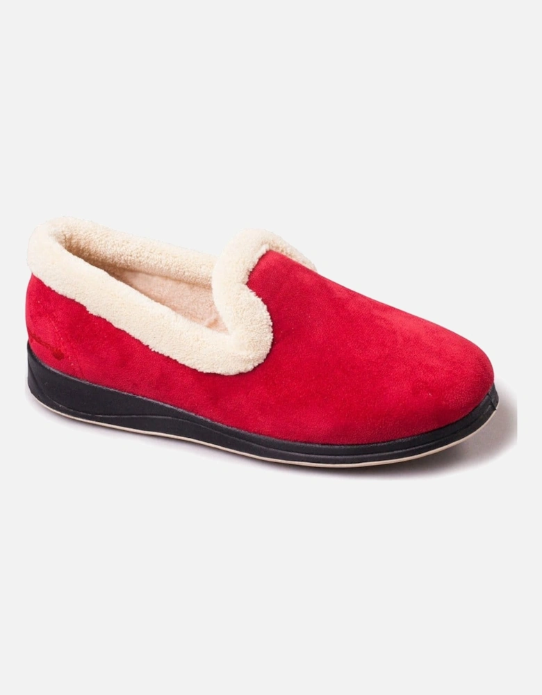 REPOSE Womens (EE Fit) Full Slippers Red