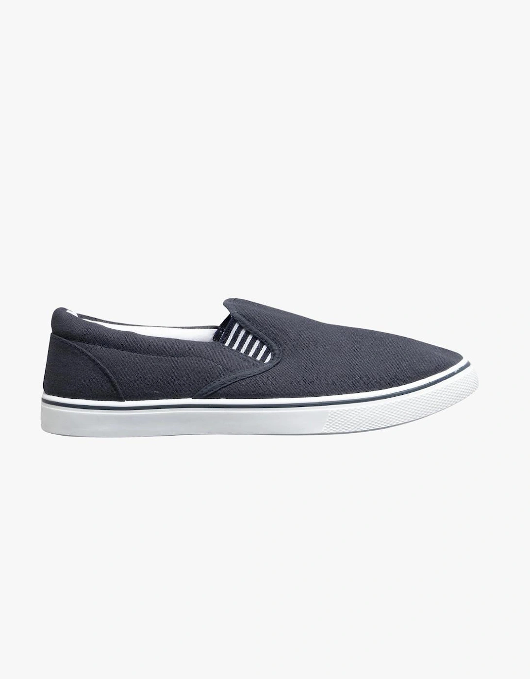 LAMAAR Unisex Canvas Trainers Navy, 8 of 7