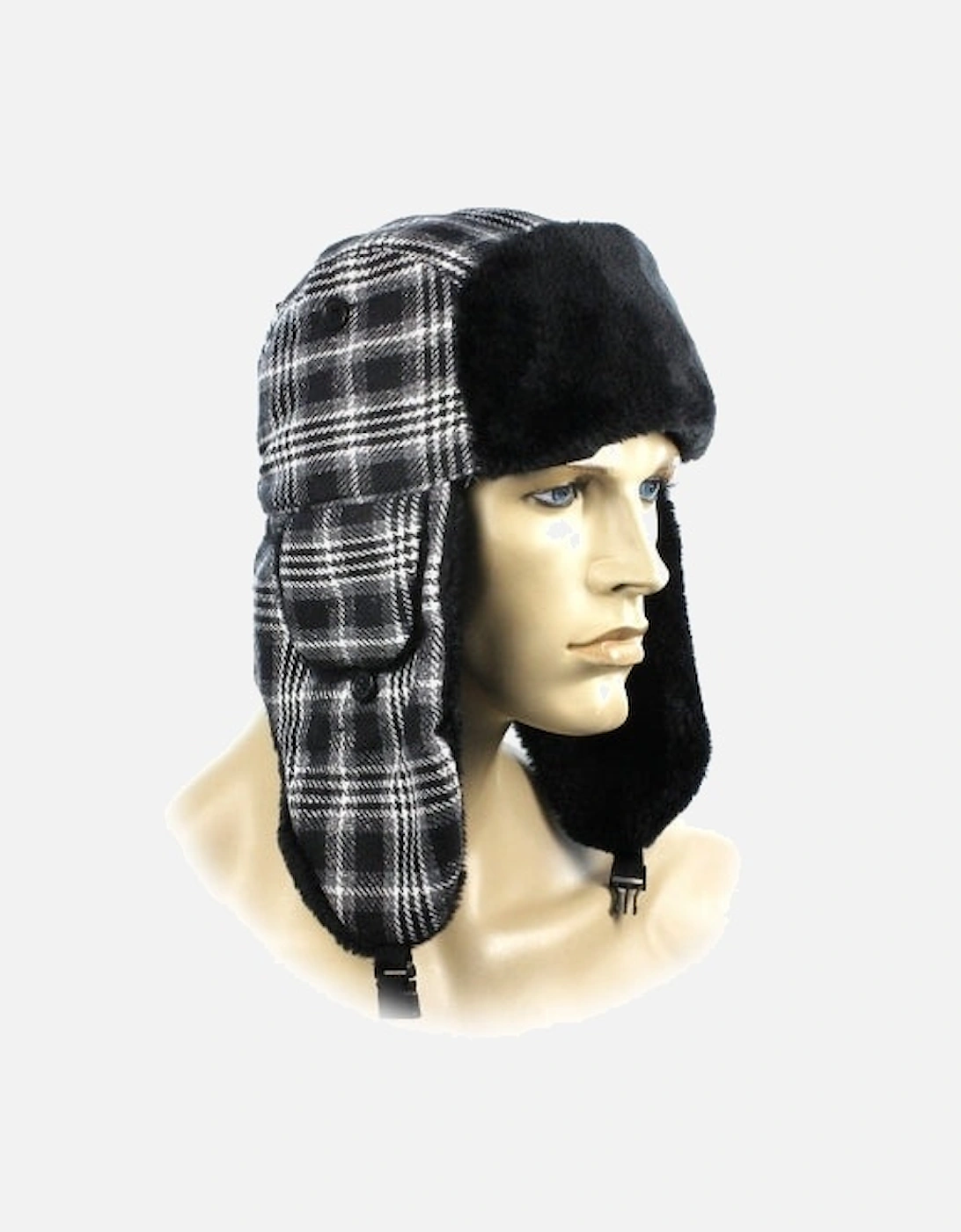 Royal Collection FASHION TRAPPER Womens Ushanka Hat Black, 3 of 2