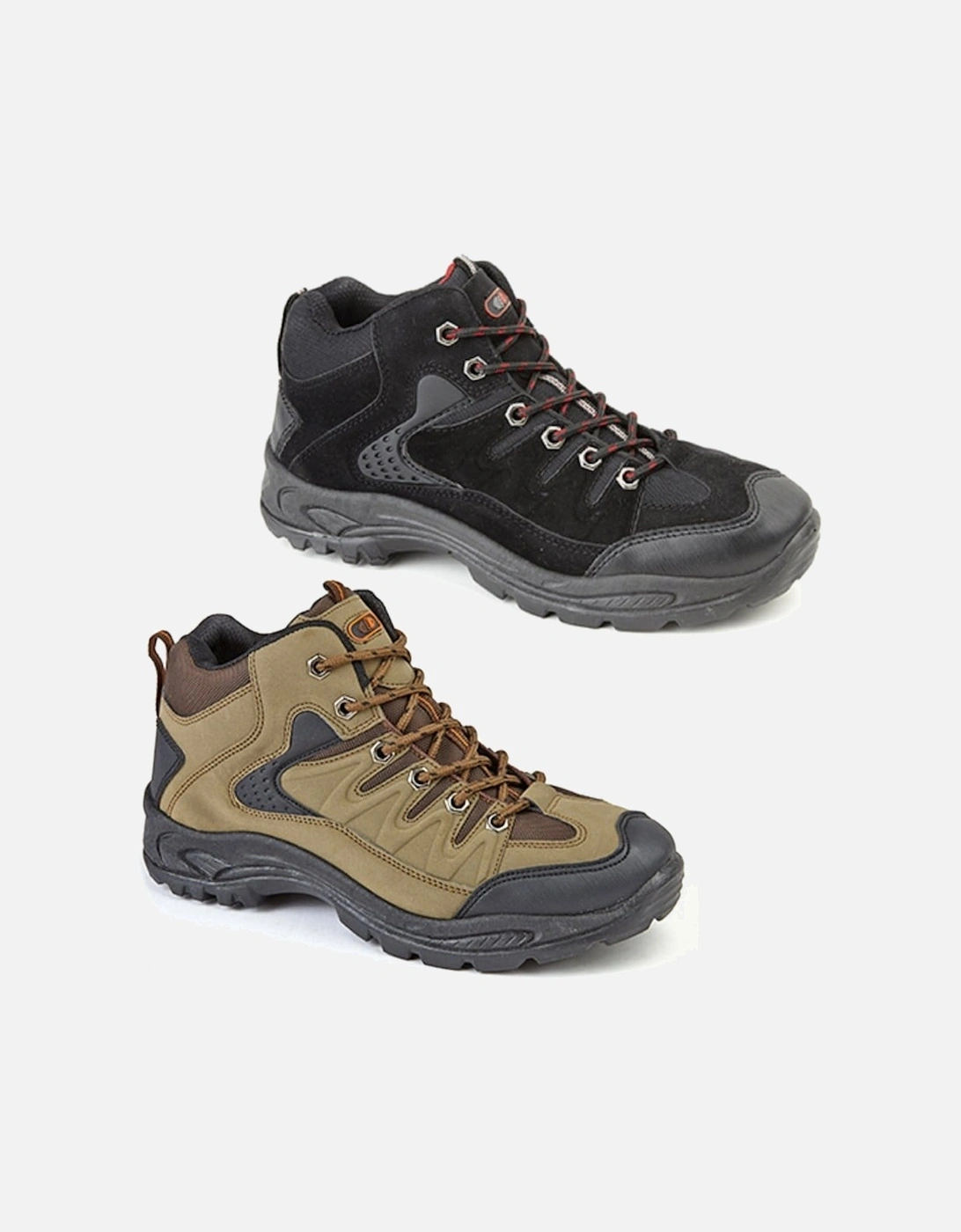 ONTARIO Mens Hiking Boots Khaki