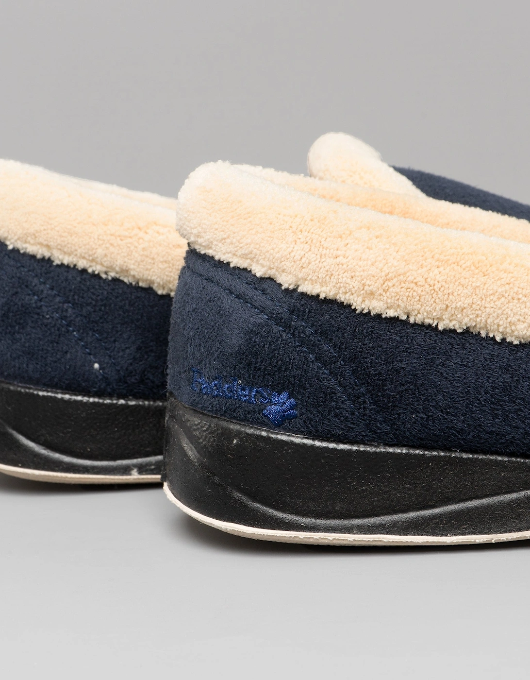 REPOSE Womens (EE Fit) Full Slippers Navy