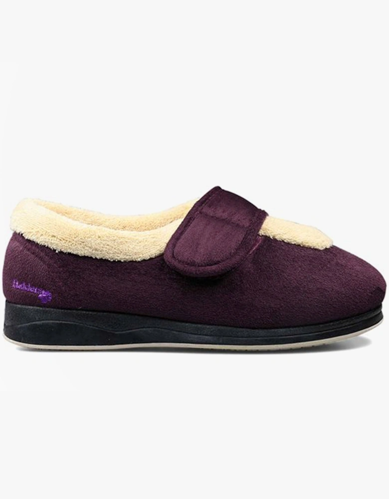 TRIXIE Womens Full Slippers Purple