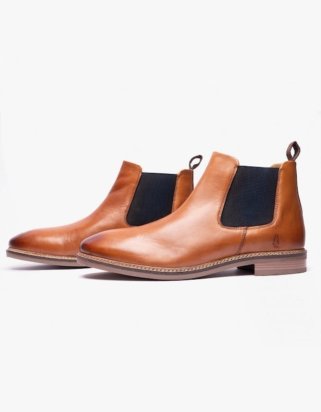 BLAKE Mens Leather Chelsea Boots Tan