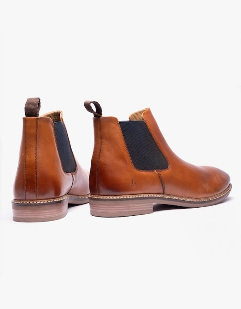 BLAKE Mens Leather Chelsea Boots Tan