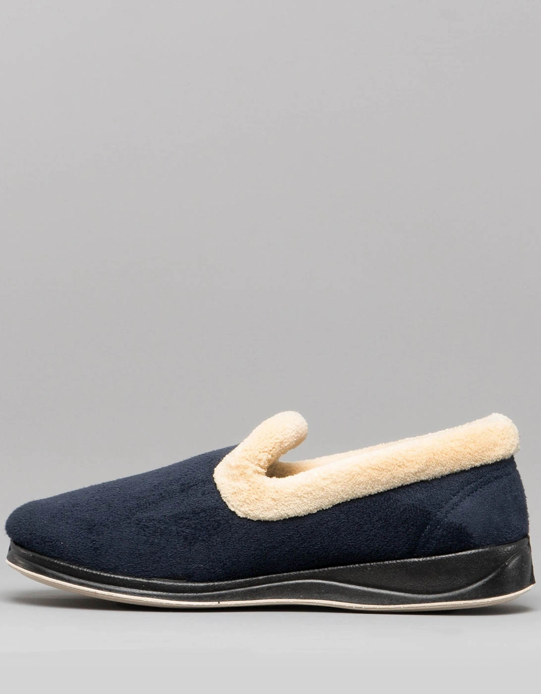 REPOSE Womens (EE Fit) Full Slippers Navy