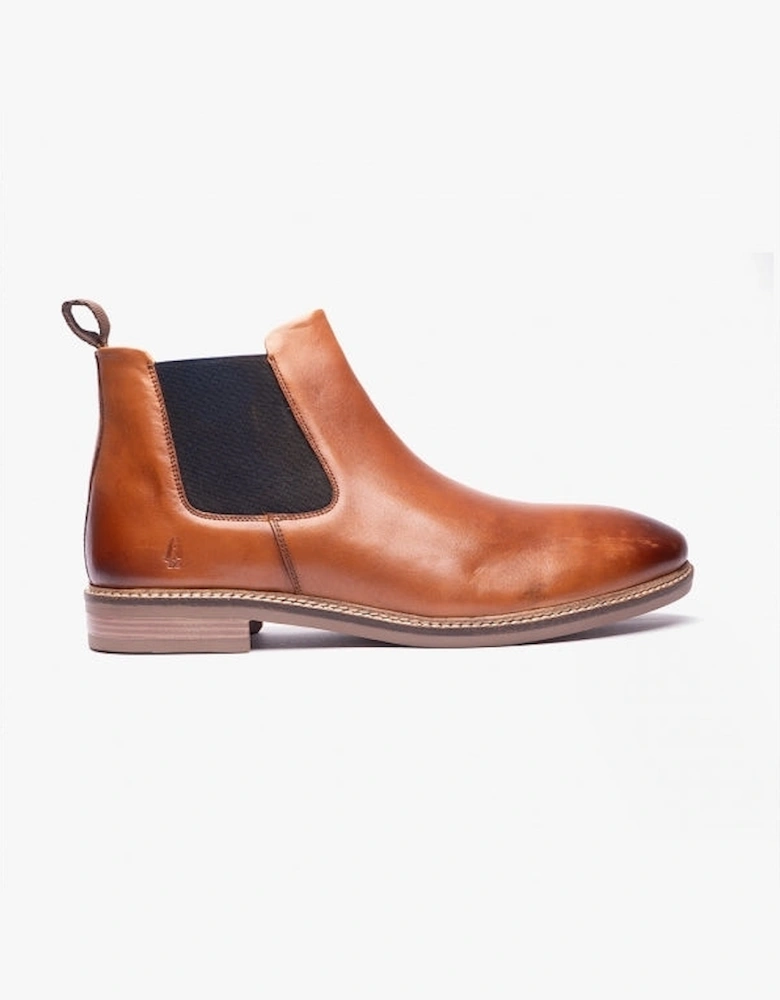 BLAKE Mens Leather Chelsea Boots Tan