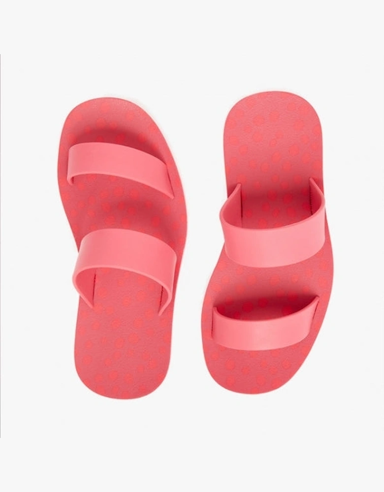 ARA Womens Recycled Rubber Mule Sandals Pink