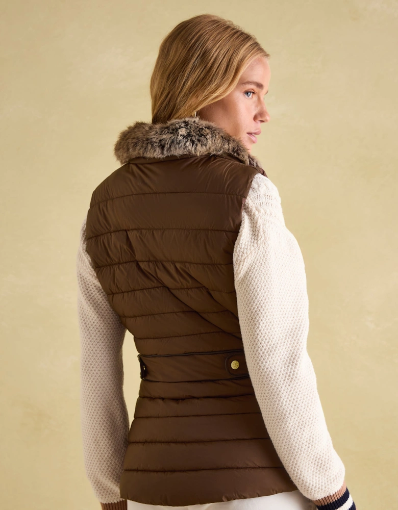 BECKLEY Womens Gilet Chestnut