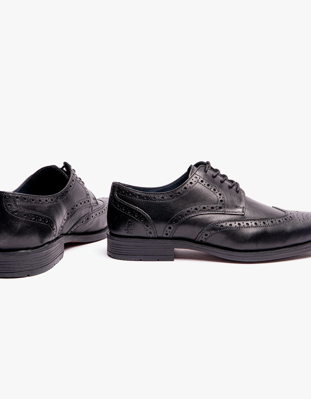 BRACE Mens Lace-Up Brogues Black