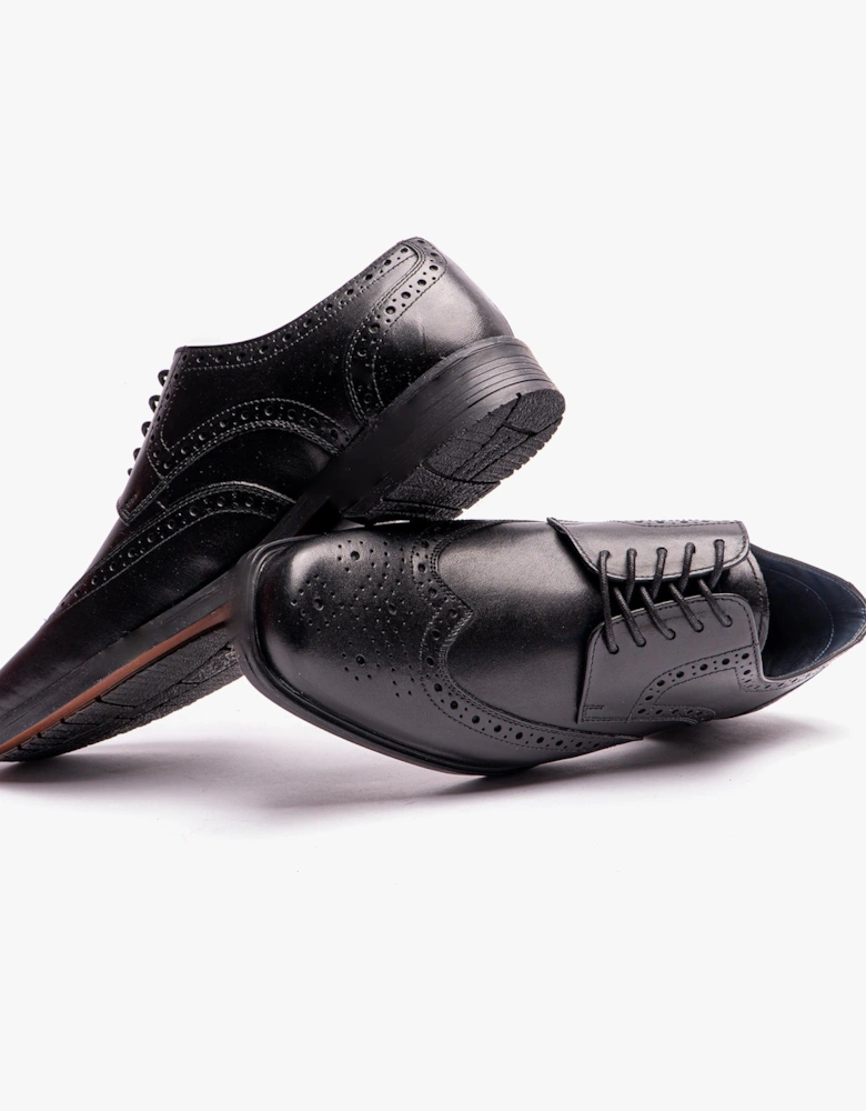 BRACE Mens Lace-Up Brogues Black