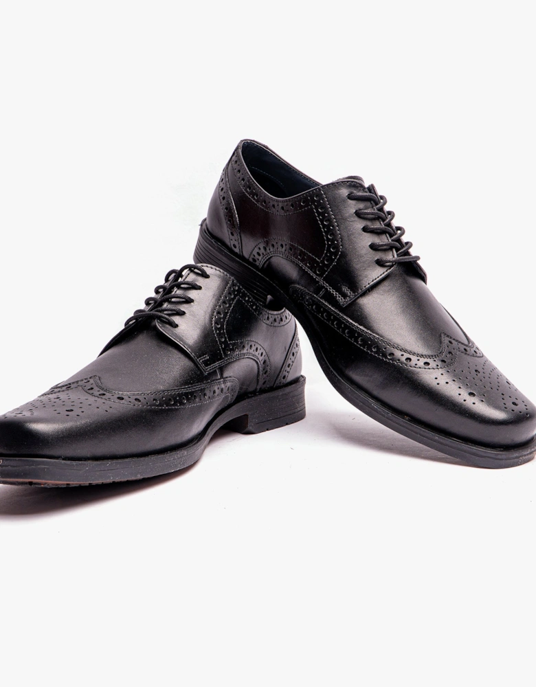 BRACE Mens Lace-Up Brogues Black