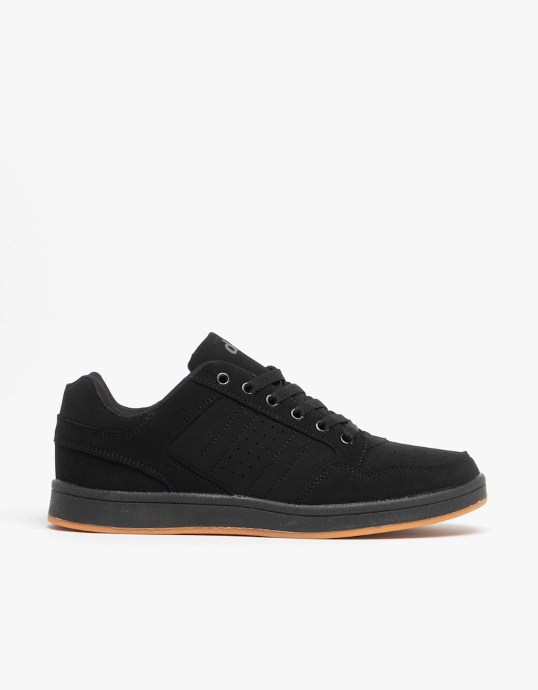 QUARK Unisex Lace Up Trainers Black