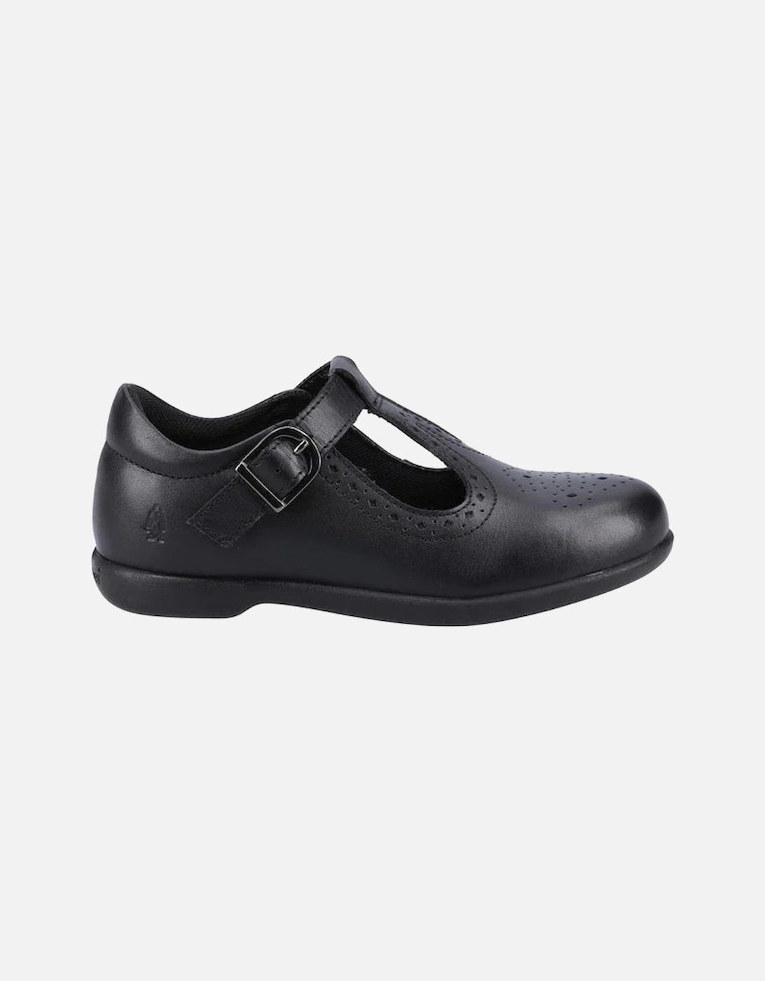 BRITNEY Girls Leather School Shoes Black