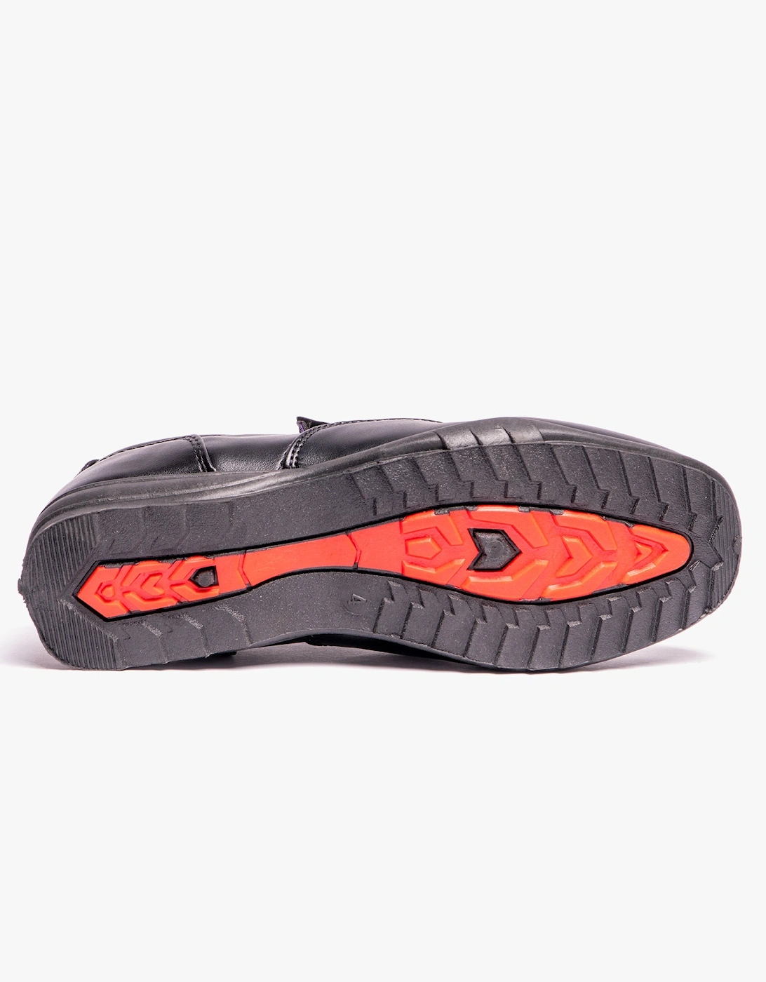 B612A Boys Slip On School Shoes Black