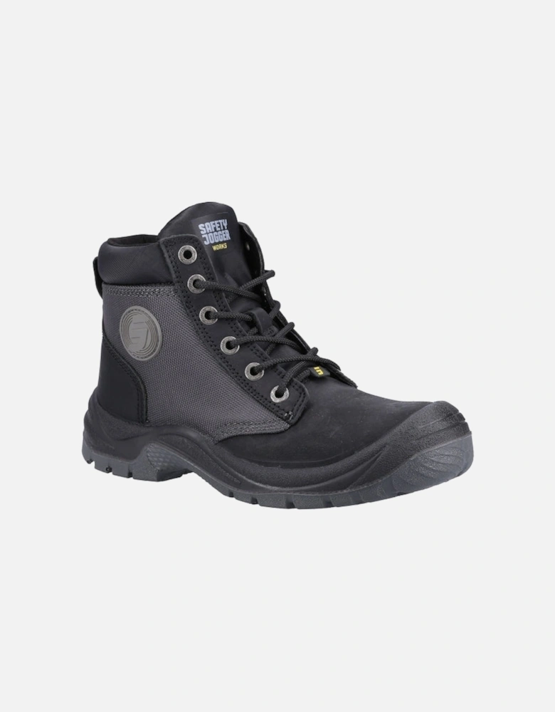 DAKAR S3 Mens Leather Safety Boots Black