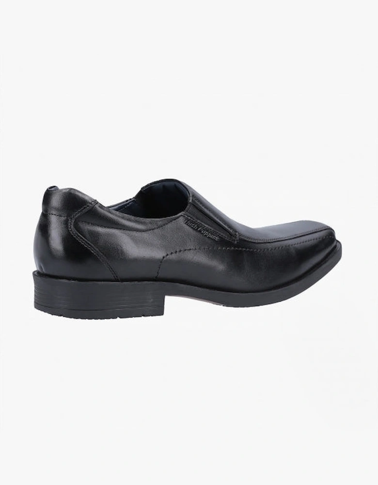 BRODY Mens Leather Slip On Shoes Black