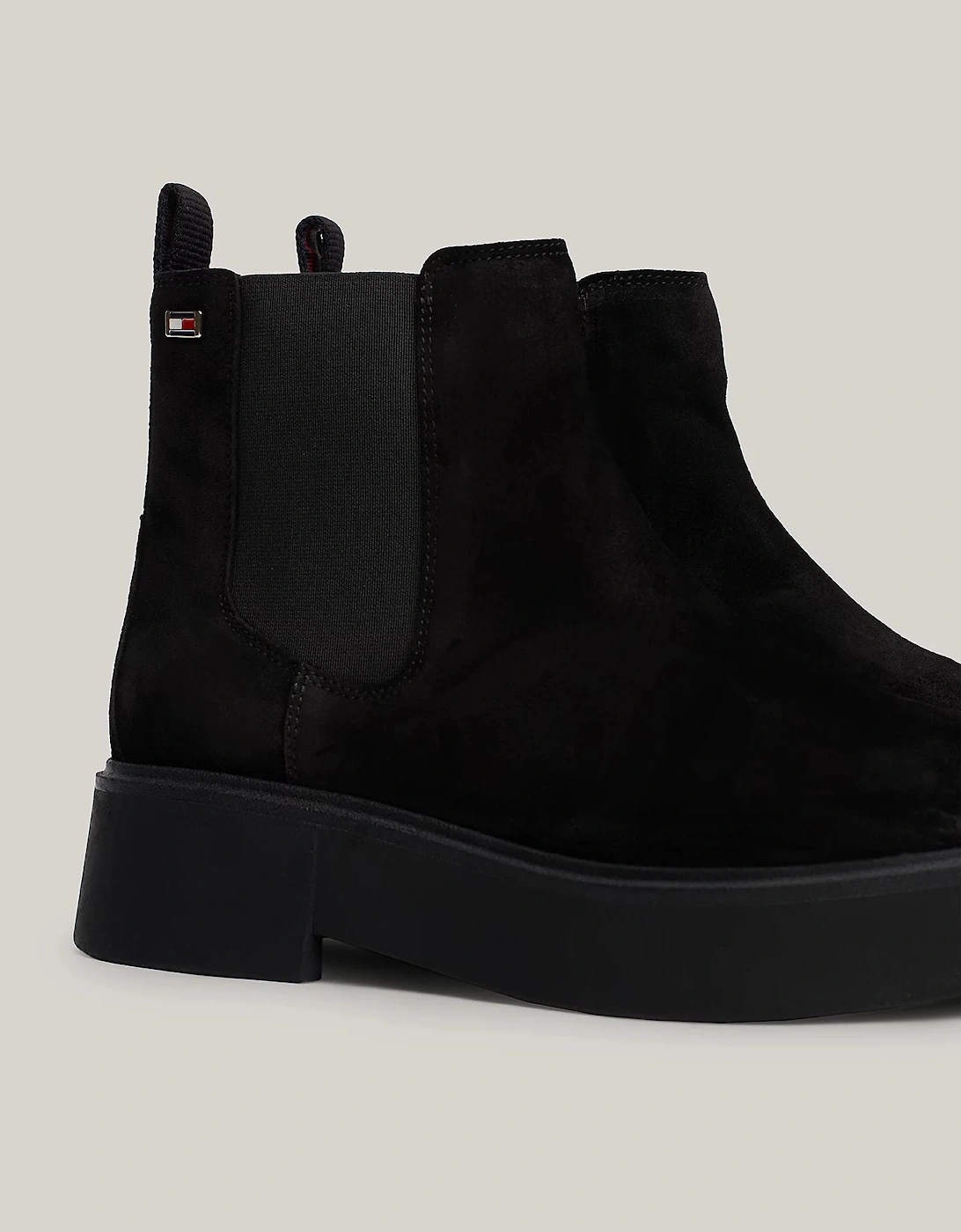 MINIMAL SUEDE Womens Chelsea Boots Black