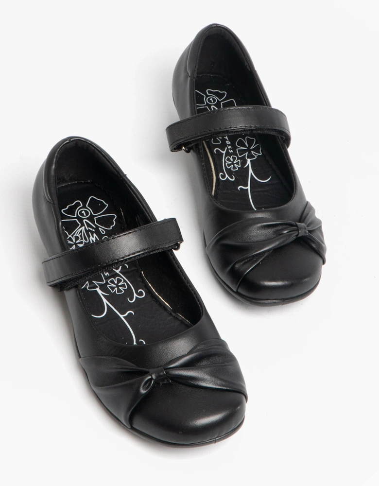 MARLIN Girls School Shoes Black