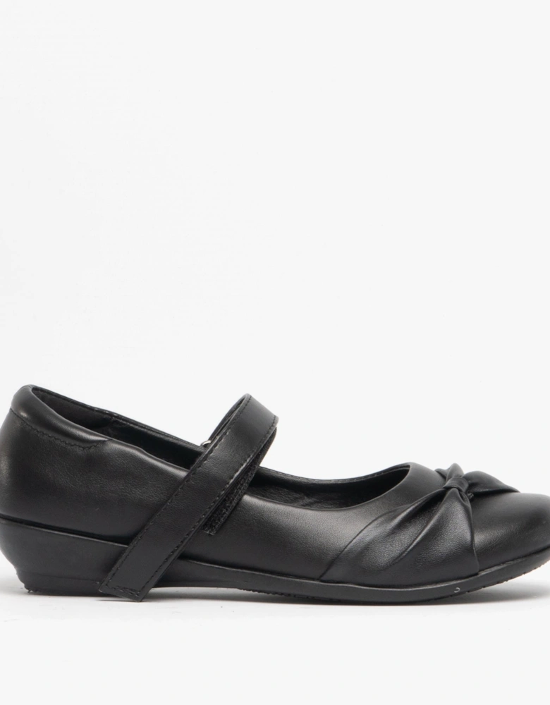 MARLIN Girls School Shoes Black