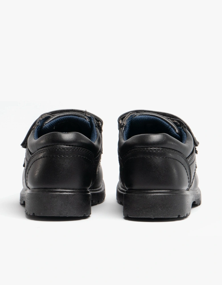 MARVIN Boys Velcro Bar Casual School Shoes Black