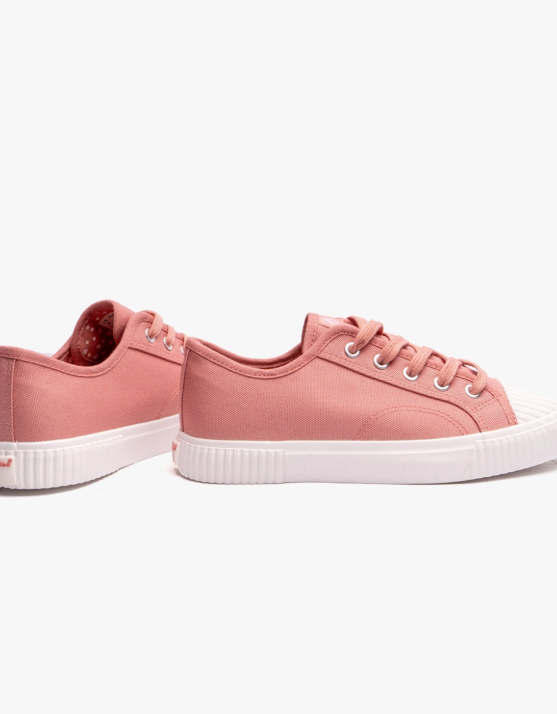 BROOKE Womens Canvas Trainers Pink